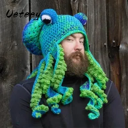 Funny Animal Hats Knitted Octopus Hat Halloween Party  display picture 2