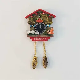German Cuckoo Clock Fridge Magnet - 3D Hand Painted Travel Souvenir