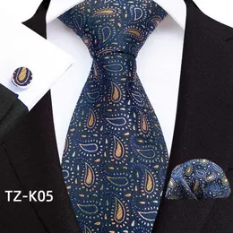 Men's Tie Set With Handkerchief & Cufflinks - Solid Color Silk Tie, 59" Length, 3.35" Width, Gift Box