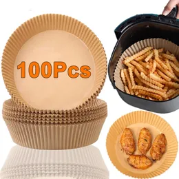 Fodere Carta Forno Per Friggitrice Ad Aria – 150 Pezzi, Usa E Getta, Antiaderenti, Resistenti Al Calore 220°C