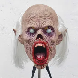 Molezu Zombie Mask Walking Dead Mask With Hair Halloween Mask