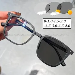 Occhiali Da Sole Fotocromatici Minus Con Blocco Della Luce Blu Occhiali Da Sole Miopia Vintage Double Deam Occhiali Ottici Per Miopia | Occhiali Da Vista Senza Tempo - Foto 4