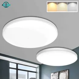 Liteler Round LED Ceiling Light Fixture – Flush Mount Lamp For Kitchen, Bedroom, Hallway (Cool/Warm White)