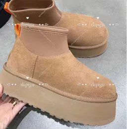 Designer Classic Ultra Mini Boots Platform Women Men Fur Sheepskin