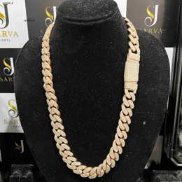 Luxury Miami Cuban Link Chain Necklace: 20mm Solid, Real Gold