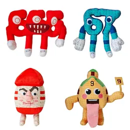 steal a brainrot Sammy Jandel plush Funny No 9 No 67 Plush Tongue Spitting Handheld Number 9 Stuffed Digital Doll Toy Gift 251031