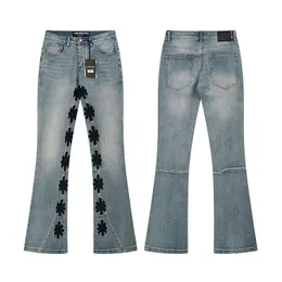 Baggy Wide Leg Jeans with Frayed Details: Mens Womens Streetwear