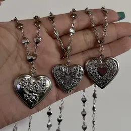 Collana Con Ciondolo Cuore E Portamonete, Placcato Oro Giallo, Stile Medaglione, Fatta A Mano