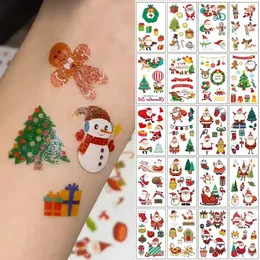 30 Blätter Weihnachtstattoos Für Kinder – Temporäre Tattoos Mit Weihnachtsmotiven, Ungiftig