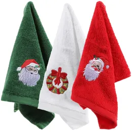 Set 3 Asciugamani Natalizi Decorativi – Morbidi E Ricamati, 32x45 Cm, Per Ospiti