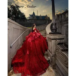 Blue Crystal Applique Sweetheart Quinceanera Ball Gown Sweet 16