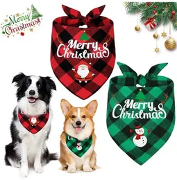 Hunde-Bandana "5. Geburtstag" – Kariert Blau, Aus Baumwolle, Größe 66x31 Cm – Geburtstagsgeschenk & Party-Deko Für Hunde