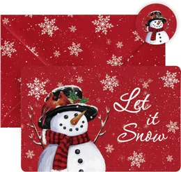 JOFONY Biglietti di Natale 3D con busta, set di 4 biglietti di auguri natalizi pop-up per la famiglia, gli amici e i migliori auguri di Natale