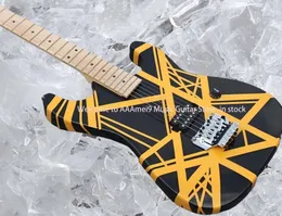 フロイドローズエレクトリックギター、ブラックハードウェアギター、24