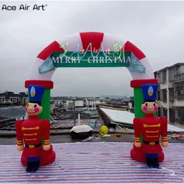 インフレータブルクリスマスアーチウェイ：サンタエルフエアブロー