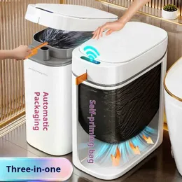 1 Pezzo Cestino Per Rifiuti Sigillato E Senza Odore Con Apertura Automatica A Induzione Intelligente Per Cucina E Bagno Di Casa | SHEIN ALIA
