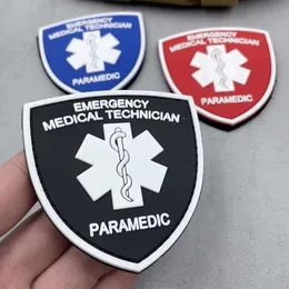 Solomon USA Medic Patch - Red Cross Hook & Loop, Tactical Military First Aid