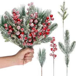 Decorazione bacche e pigne artificiali per decorazioni natalizie