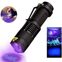 Torcia UV A Luce Nera 21 LED - 395 NM, Portatile In Metallo, Per Rilevare Macchie Di Urina, Cimici E Animali Domestici