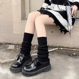 XEPST Scaldamuscoli neri svasati maniche gamba kawaii scaldamuscoli giapponesi kawaii vestiti per ragazze donne calze al ginocchio accessori cosplay