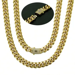 HALUKAKAH Catena Uomo In Oro Con Diamanti, Placcato Oro 18k - Foto 2