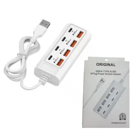 Stazione Di Ricarica USB Da 12 Porte | Caricatore Multiplo 5V 12A | Hub Con Spina UE E USA | Per Cellulari, Tablet E Dispositivi Elettronici