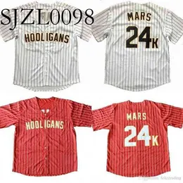 Custom Bruno Mars 24K Hooligans Branco Vermelho Preto De $96,65