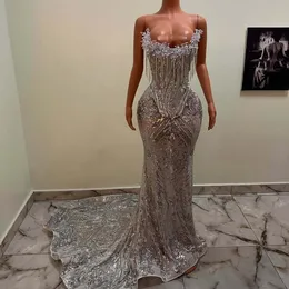 Luxury Mermaid Prom Dresses Long Sleeve Sheer Neck... From 229,91  | DHgate