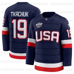 USA Hockey Jersey 2025 Nations Face-Off Jack Hughes, Tkachuk, Eichel,  Swayman Custom