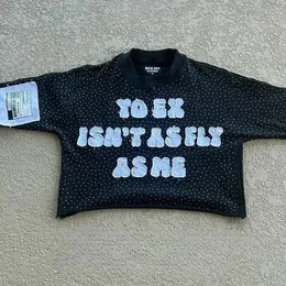 Y2K Camicia Uomo Estetica Rapper - T-Shirt Oversize In Cotone Con Stampa (Manica Corta)