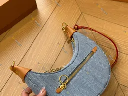 Luxury Designer Leather Hobo Half Moon Bag With Loop Closure Luxury Designer Leather Hobo Half Moon Bag With Loop Closure