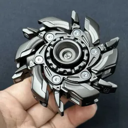 Manyetik Dönen Üst Fidget Oyuncak EDC Stres Kaldırma, Metal Açık