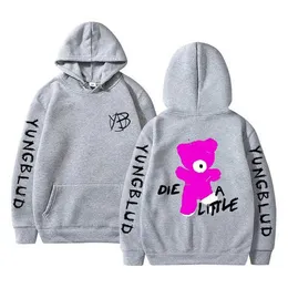 Yungblud Die A Little Graphic Hoodie Casual Fleece Cotton Rock Oversized  Hoodie for Men Women