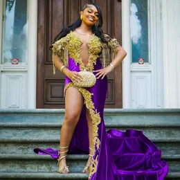 Purple Beaded Prom Dress With Gloves Glitter Bead Crystal Rhinestones  Tassels Sequins Gown Birthday Party from Dhgate Prom Dresses - price 420.01