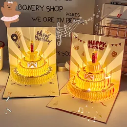 Set di 6 biglietti di compleanno per bambini con busta. Biglietti d