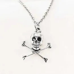Vintage Gothic Skeleton Necklace – Punk Skull Choker With Tassel Charms For Halloween, Cosplay & Costume Parties