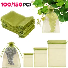5 Sacchi Per Piante QWORK 7 Galloni In Tessuto Non Tessuto Con Maniglie - Vasi Per Verdure, Fiori Ed Erbe - 37x37x30 Cm