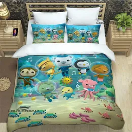 Cartoon Bedding Sets,Embroidery Four Piece Bedding Set: Washed