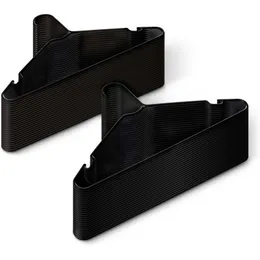 Black Plastic Hangers 50 Pack - G-Shape Non-Slip Clothes Hangers Slim Space Saving Design