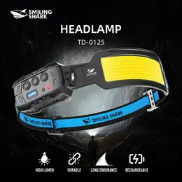 Lampada Frontale A LED Ricaricabile 1200 Lumen - Sensore Di Movimento, IPX4, 6 Modalità - 6