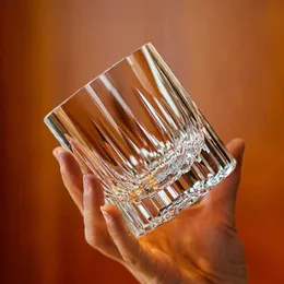Irregular Glassware Set: Exquisite Crystal Clear Mugs for Whiskey