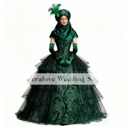 green emerald velvet dress Dark Green Jacquard Corset Dress