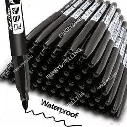 Black Permanent Markers Pack Fine Tip Black Marker Pens Water