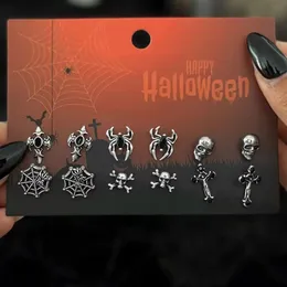 BONSNY Halloween acrilico novà mappa del tesoro orecchini pappagallo pirata goccia ciondola regali per le donne ragazze bambini adolescenti bomboniere  36