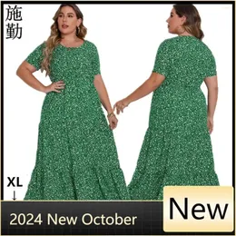 Finjani Women's Plus Size Bodycon Maxi Dress - Short Sleeve Round Neck Casual Summer Dress For Daily Wear