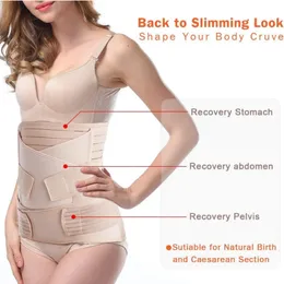 Ceinture Post-Partum 3 En 1 – Soutien Ventre, Taille & Hanches | Récupération Après Grossesse & Chirurgie | Taille XL