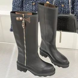 Womens Knee High Heeled Boots Elegant Black Winter Boots, Shop