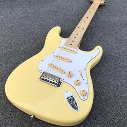 エレキギター クリーム色 3ピックアップ クリーム エレキギター カスタム スタイル S S S ピックアップ構成