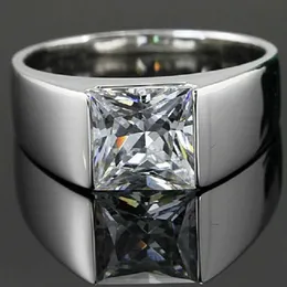 Stunning Princess Cut Engagement Ring: 925 Sterling Silver, 10ct