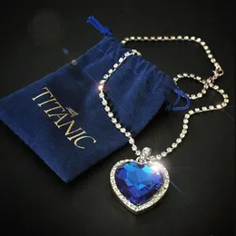 2 Collane Con Ciondolo A Cuore Oceanico - Gioielli Donna In Rame, Blu E Bianco - Eleganti E Romantici